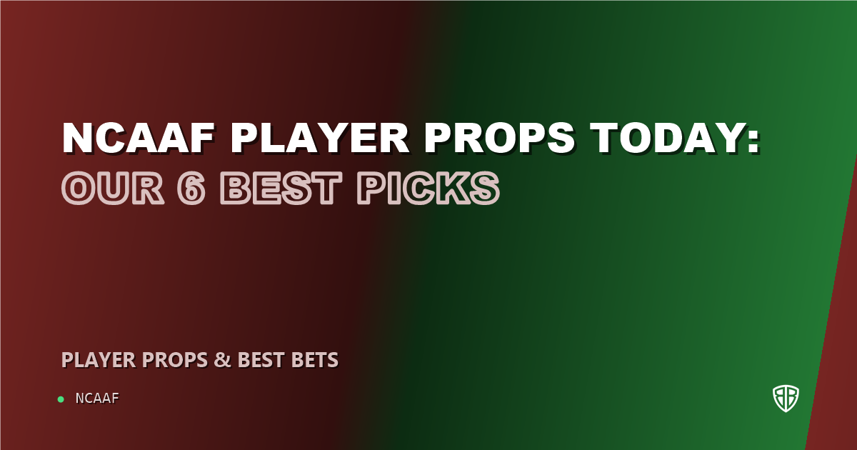 NCAAF player props today: our 6 best picks (October 16, 2026)