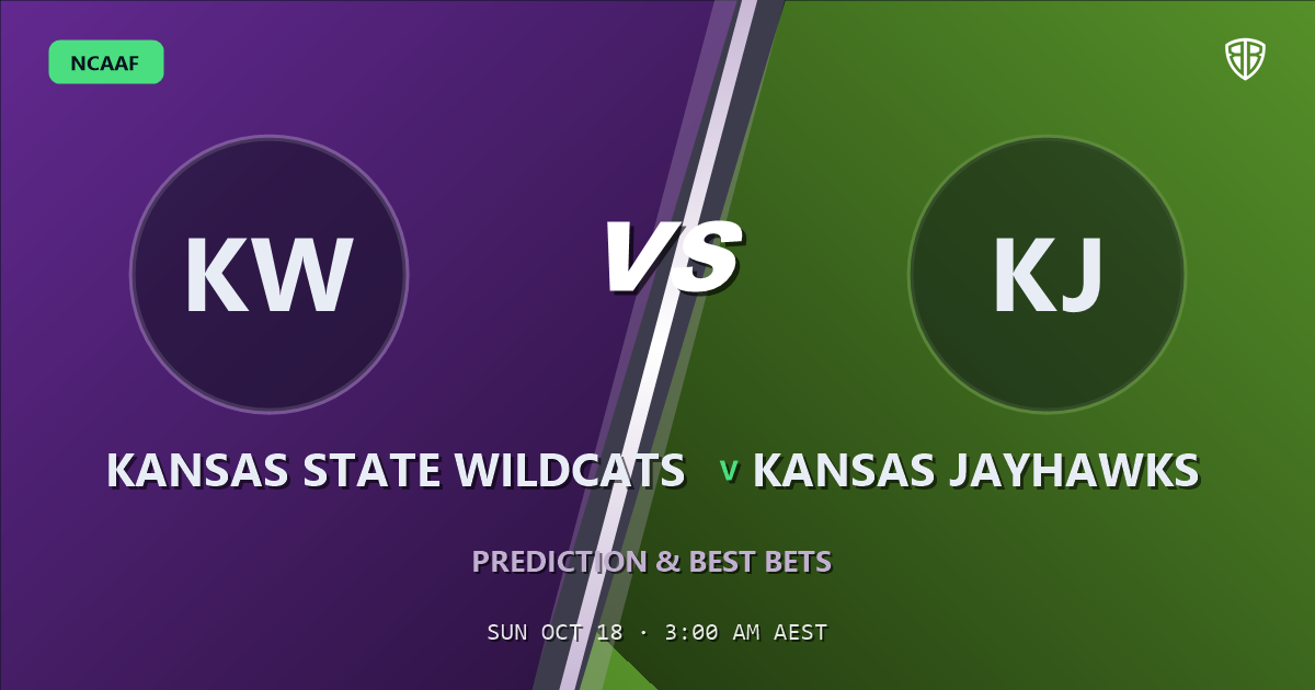 Kansas State Wildcats vs Kansas Jayhawks Prediction & Picks, October 17, 2026