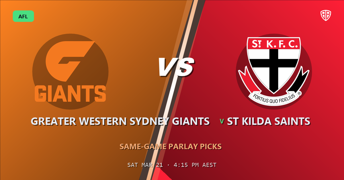 AFL news: Greater Western Sydney Giants vs St Kilda Saints Prediction & Same Game Multi picks Value Multi: Don