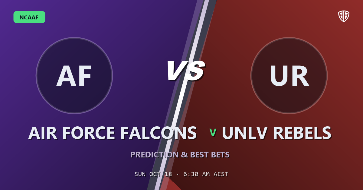 Air Force Falcons vs UNLV Rebels Prediction & Picks, October 17, 2026