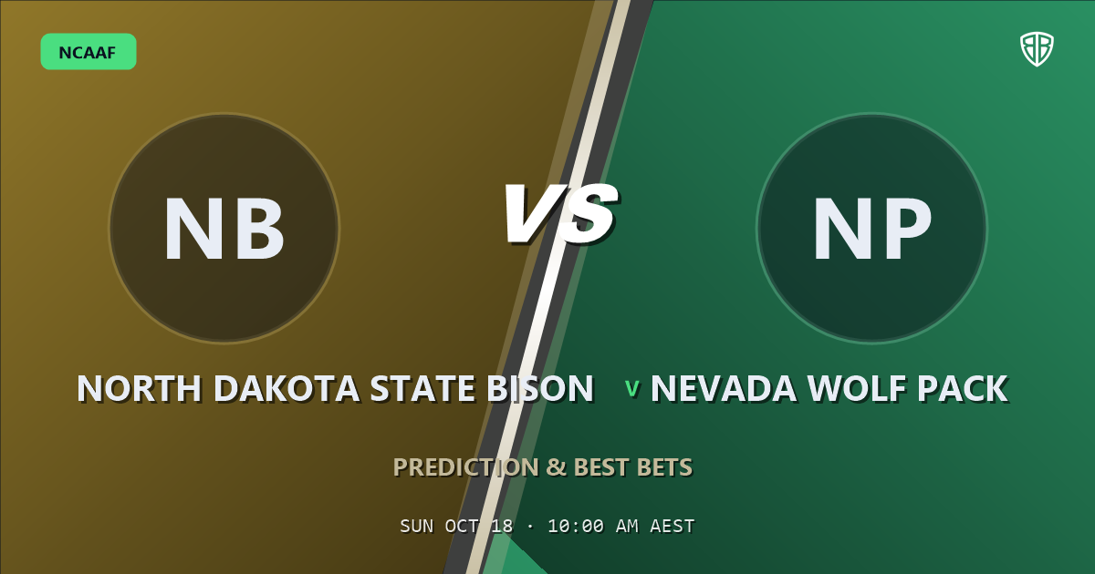 North Dakota State Bison vs Nevada Wolf Pack Prediction & Picks, October 17, 2026