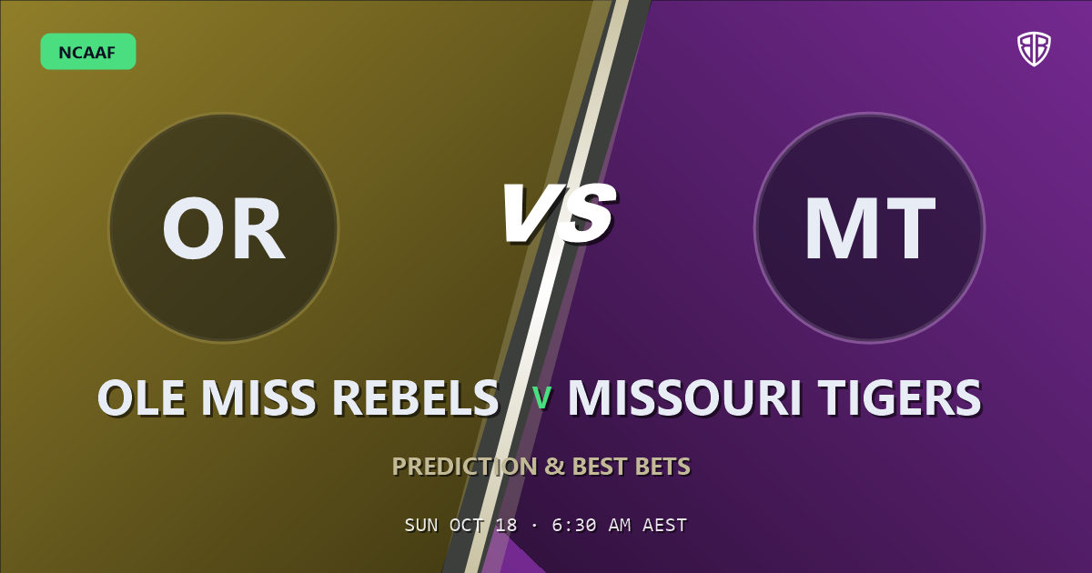 Ole Miss Rebels vs Missouri Tigers Prediction & Picks, October 17, 2026
