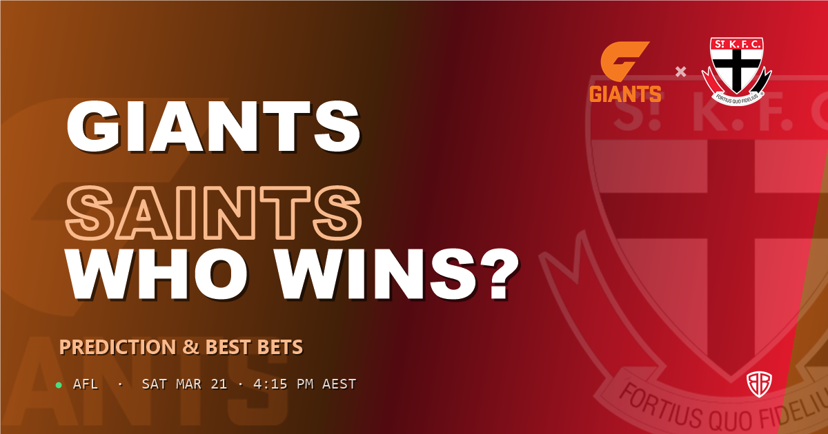 Greater Western Sydney Giants vs St Kilda Saints Prediction & Picks: Stat-Based Insights