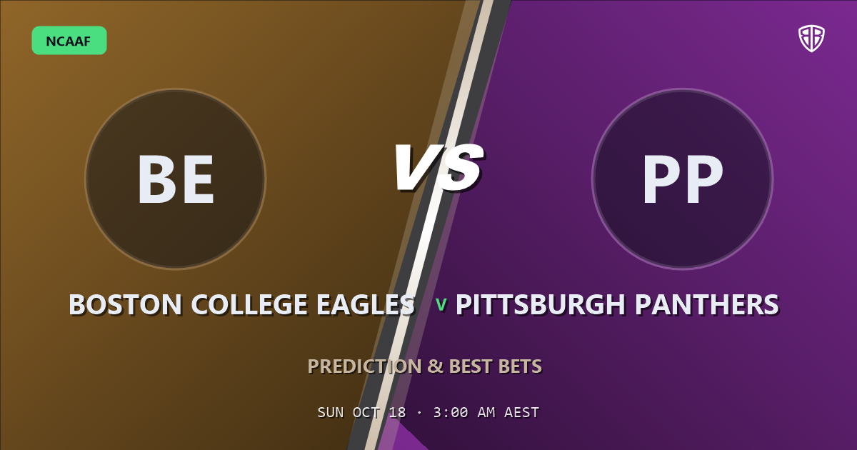 Boston College Eagles vs Pittsburgh Panthers Prediction & Picks, October 17, 2026