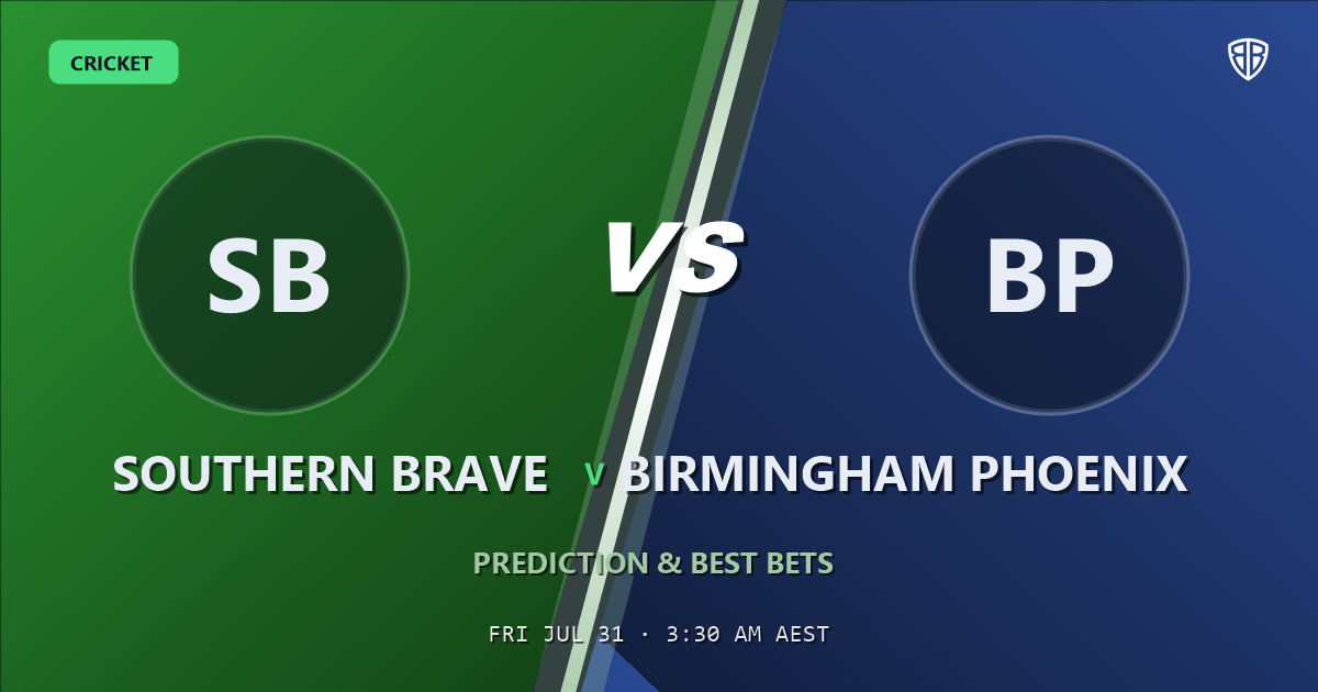 Southern Brave vs Birmingham Phoenix Prediction & Picks: The Hundred Preview