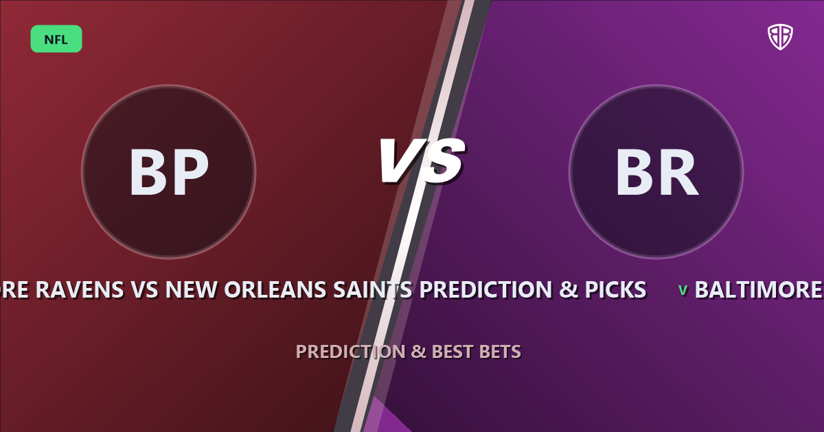 Baltimore Ravens vs New Orleans Saints Prediction & Picks: Smart Props & Lines