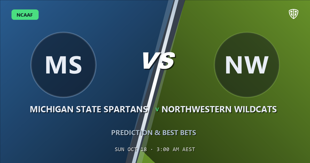 Michigan State Spartans vs Northwestern Wildcats Prediction & Picks, October 17, 2026