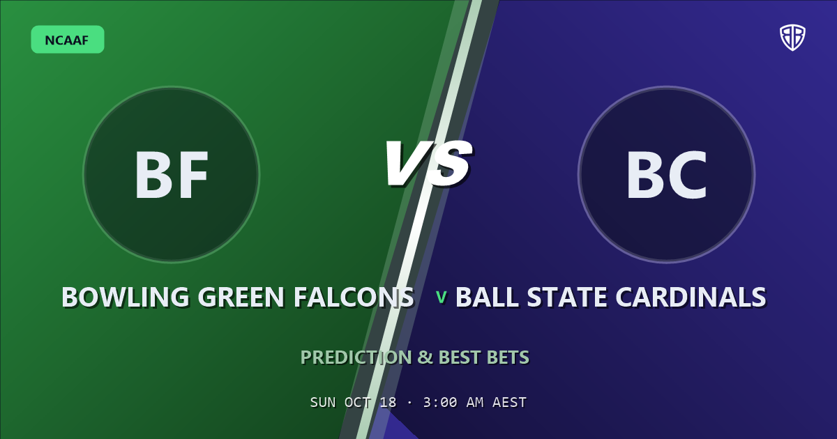 Bowling Green Falcons vs Ball State Cardinals Prediction & Picks, October 17, 2026
