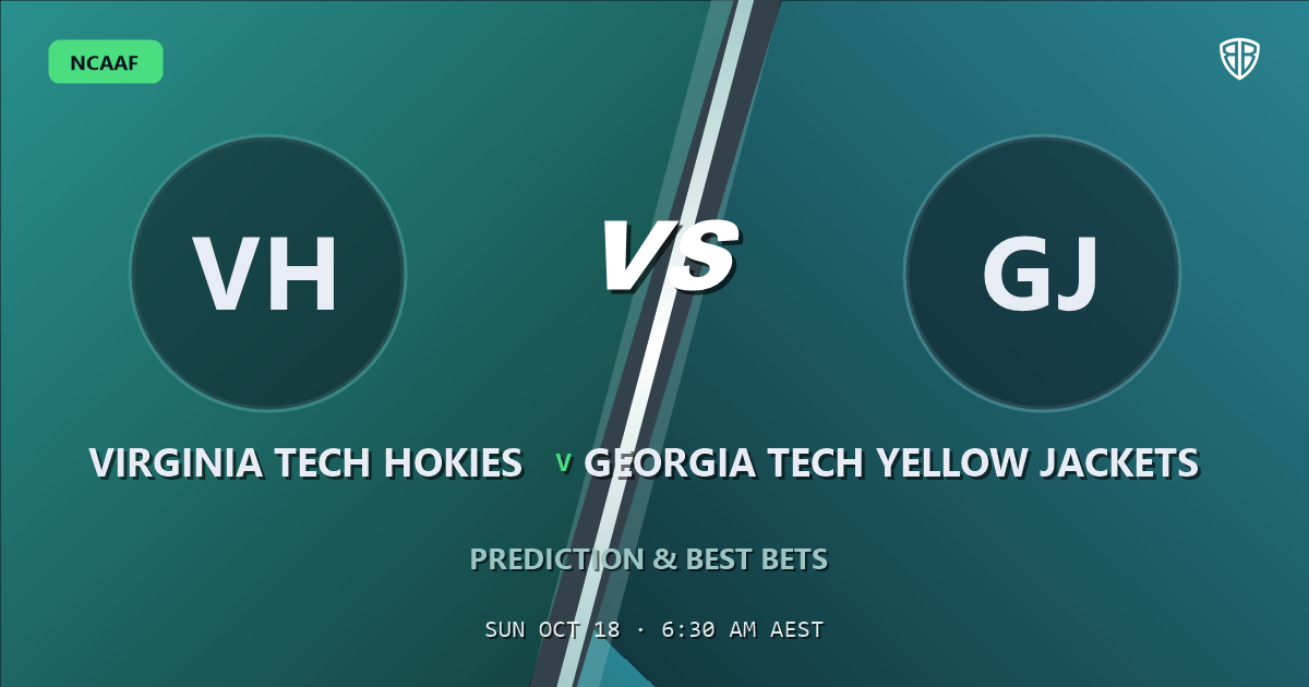 Virginia Tech Hokies vs Georgia Tech Yellow Jackets Prediction & Picks, October 17, 2026