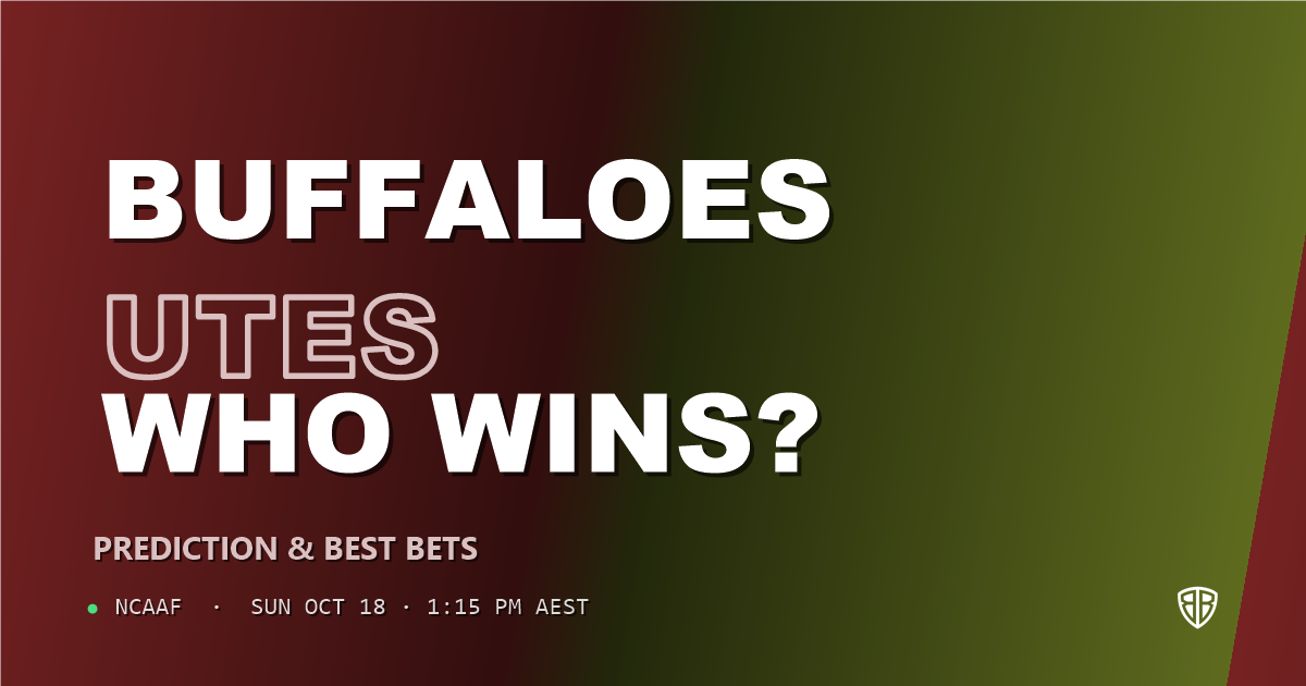 Colorado Buffaloes vs Utah Utes Prediction & Picks, October 17, 2026