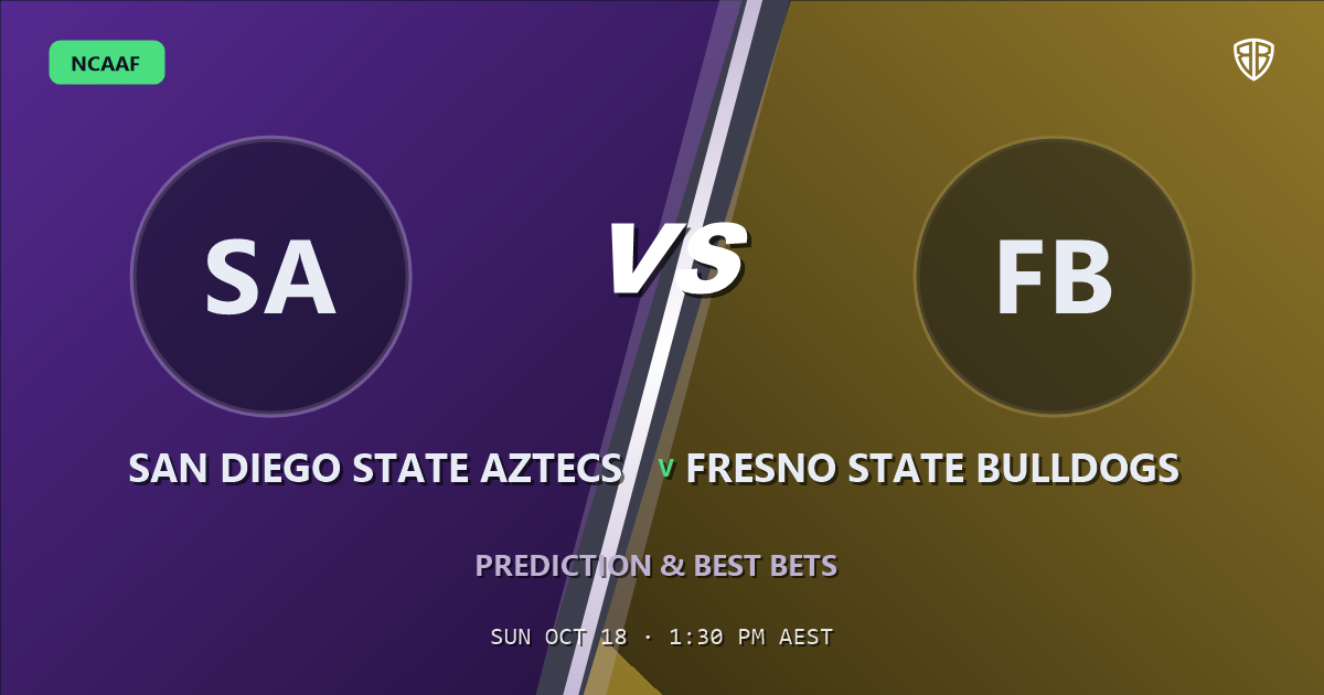 San Diego State Aztecs vs Fresno State Bulldogs Prediction & Picks, October 17, 2026