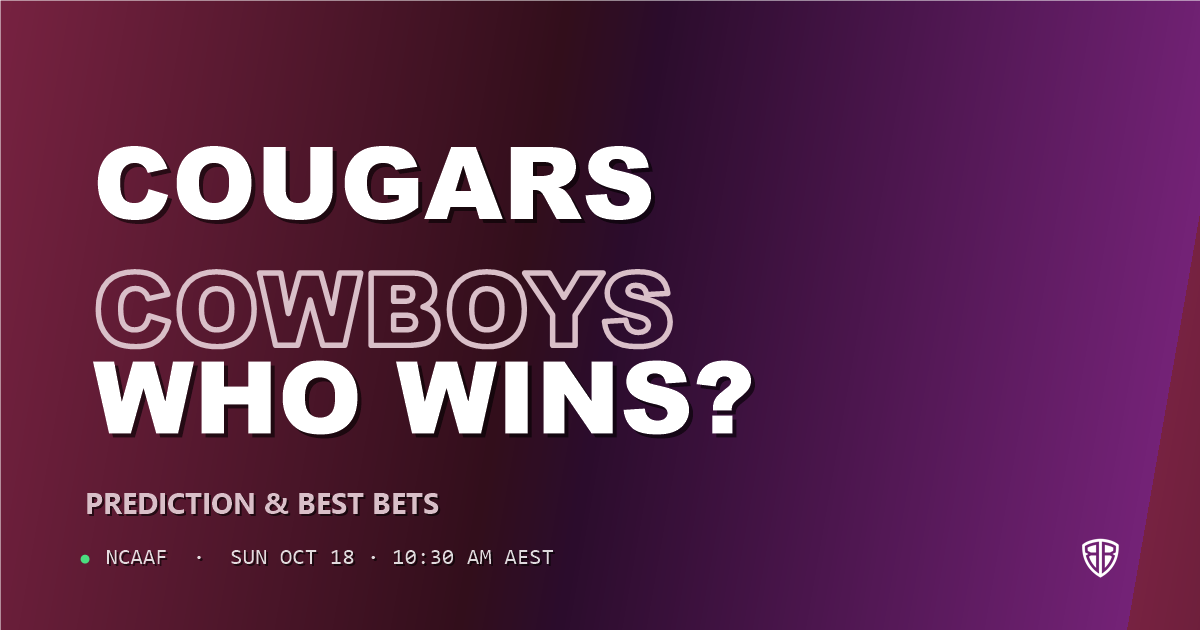 Houston Cougars vs Oklahoma State Cowboys Prediction & Picks, October 17, 2026