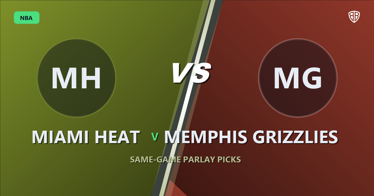 Miami Heat vs Memphis Grizzlies Prediction & Same Game Parlay picks Top SGP: Don't Miss These Odds