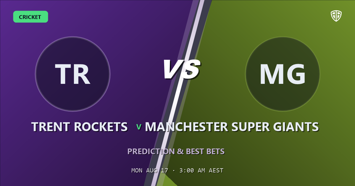 Trent Rockets vs Manchester Super Giants Prediction & Picks: The Hundred Preview
