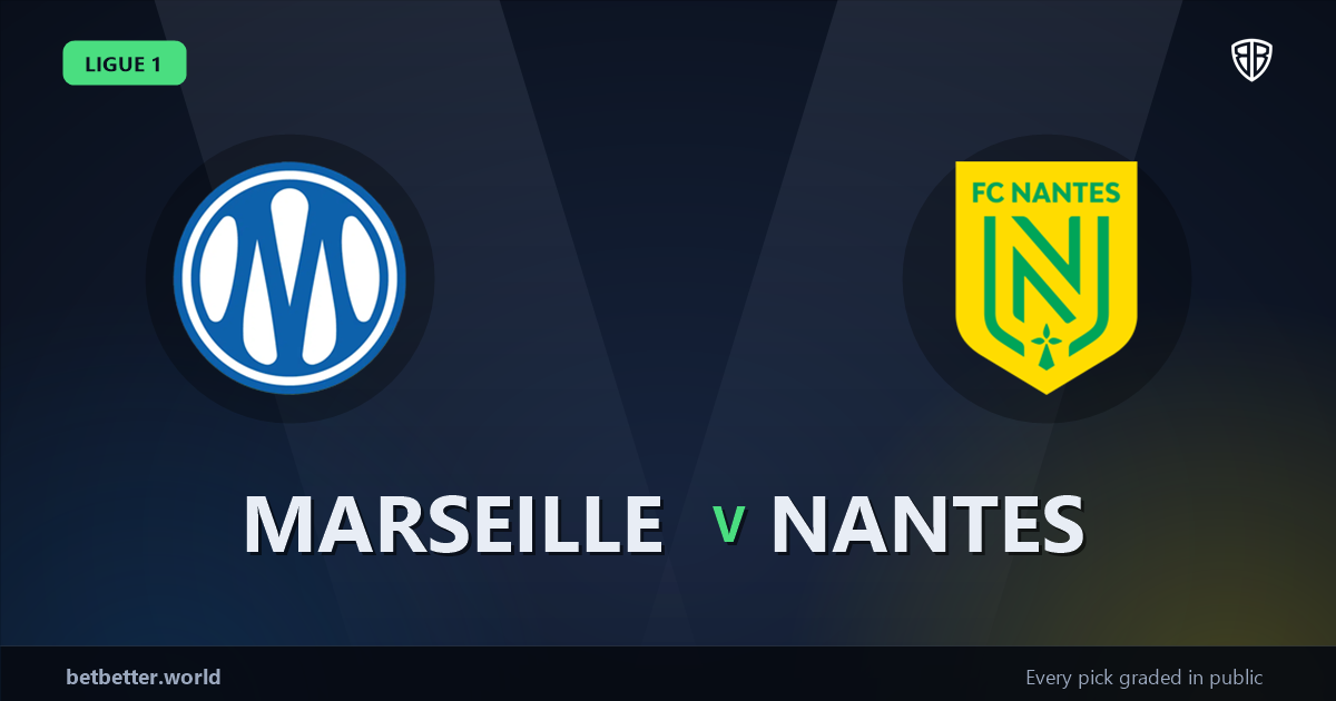 Marseille vs Nantes Prediction & Same Game Parlay picks Top SGP: Our Expert Ligue 1 Analysis