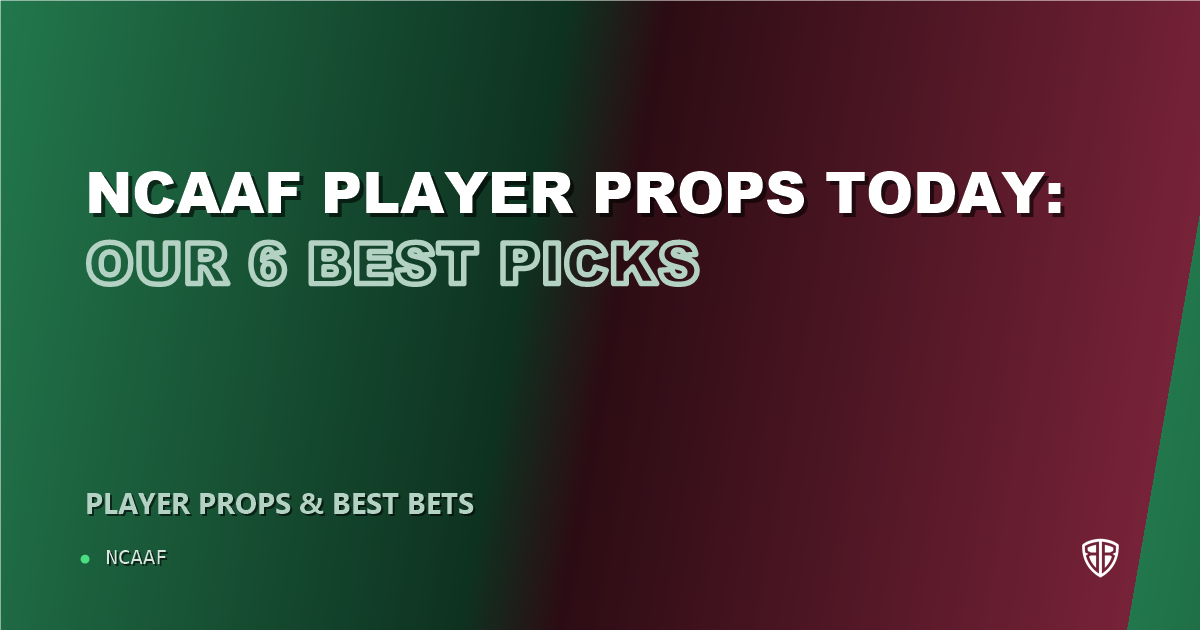 NCAAF player props today: our 6 best picks (October 23, 2026)