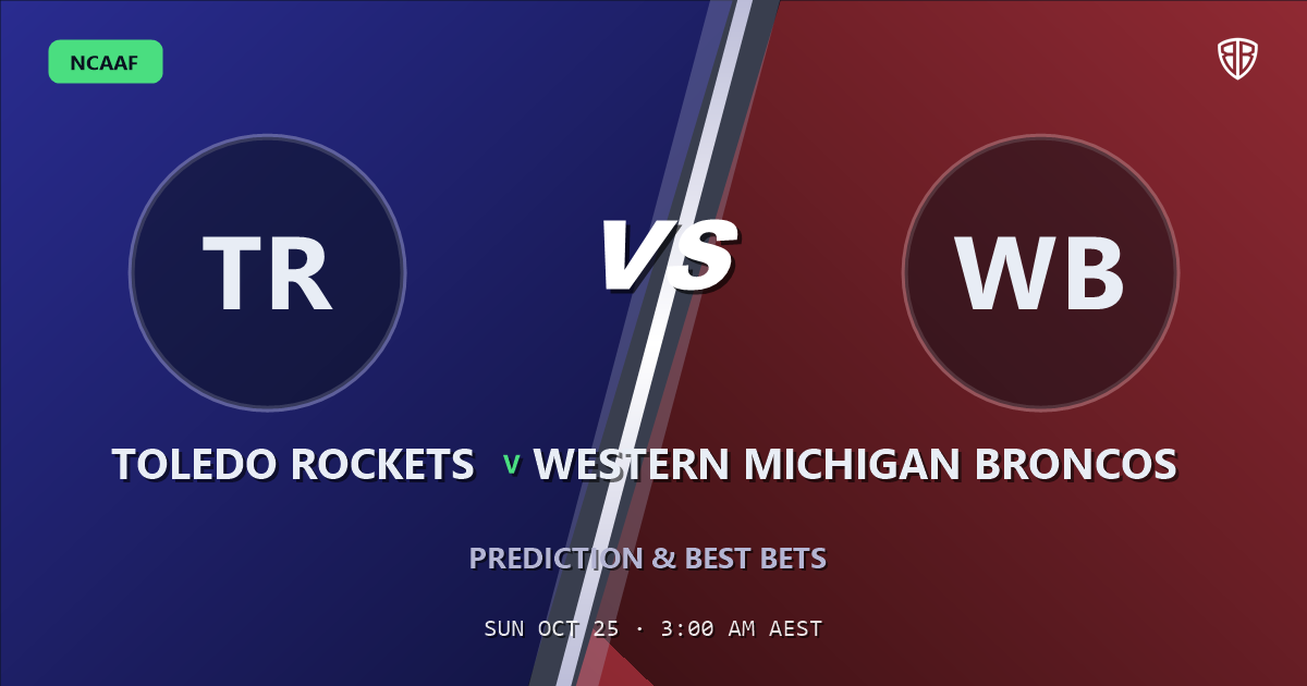 Toledo Rockets vs Western Michigan Broncos Prediction & Picks, October 24, 2026