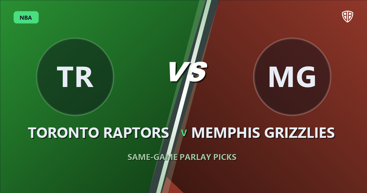 Toronto Raptors vs Memphis Grizzlies Prediction & Same Game Parlay picks Key Insights: Analytics Breakdown