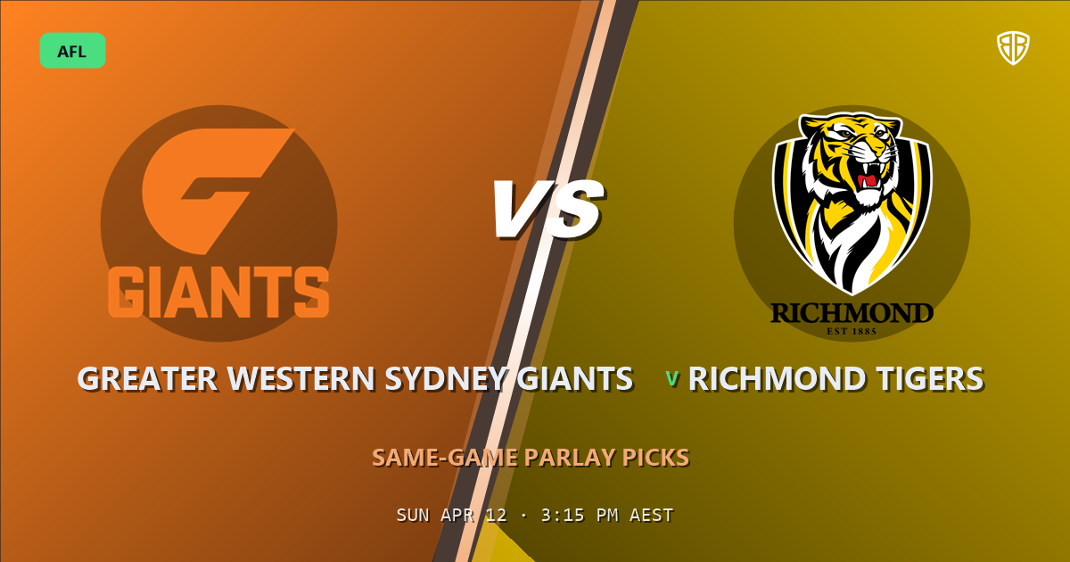 AFL news: Greater Western Sydney Giants vs Richmond Tigers Prediction & Same Game Multi picks Key Insights: Analytics Breakdown