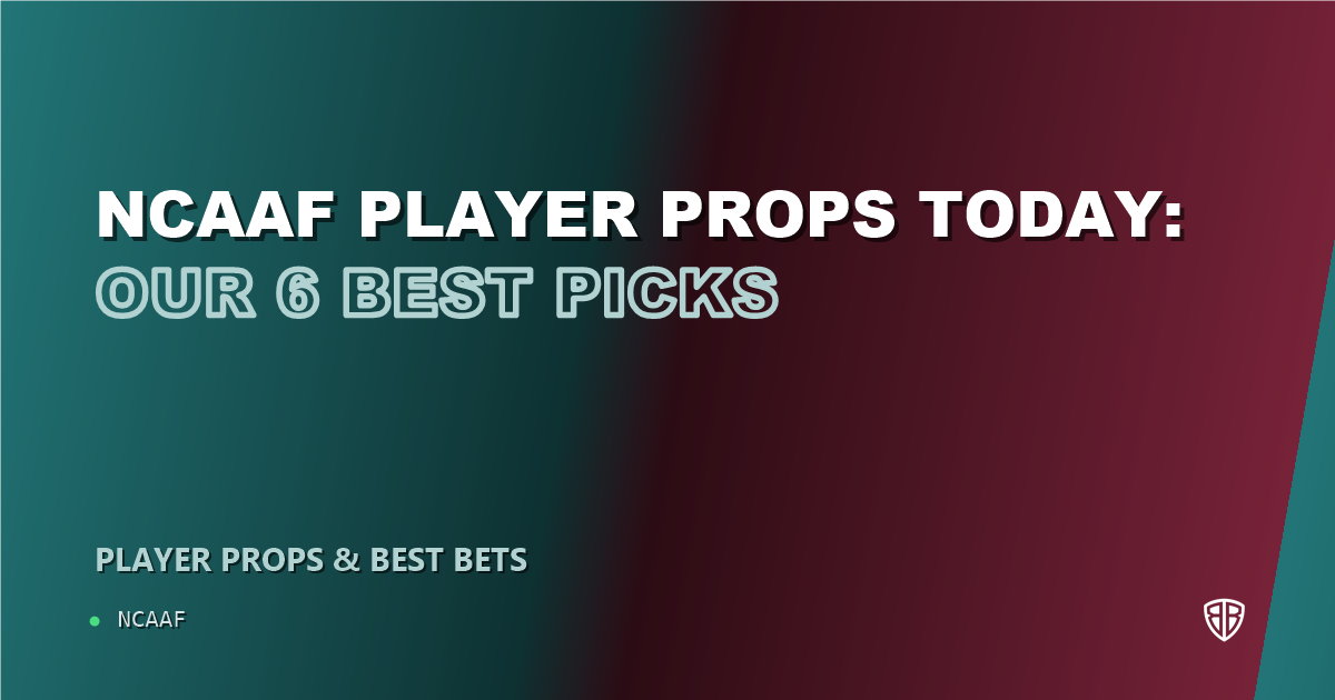 NCAAF player props today: our 6 best picks (October 24, 2026)