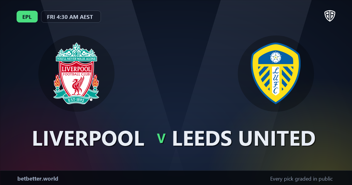 Liverpool vs Leeds United Prediction & Picks (EPL) (Hugo Ekitike Key Factor): Full Breakdown & Bets