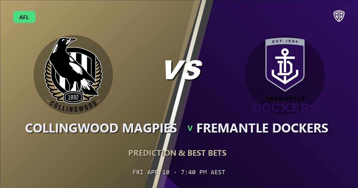 Collingwood Magpies vs Fremantle Dockers Prediction & Picks: Winning Game Angles
