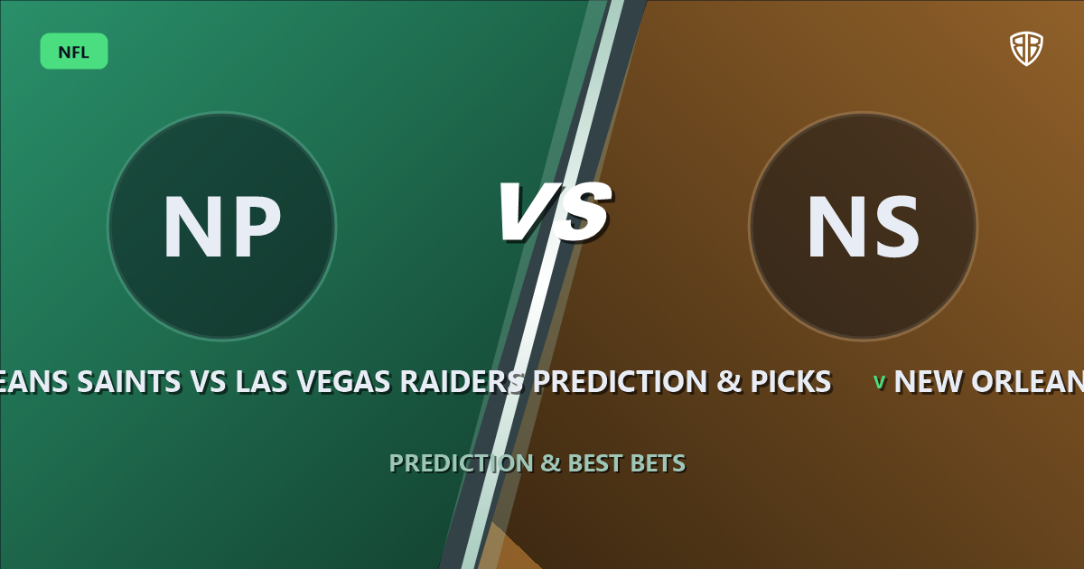 New Orleans Saints vs Las Vegas Raiders Prediction & Picks: Odds & Edges