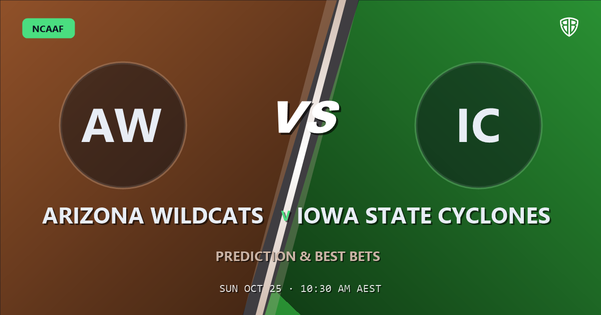 Arizona Wildcats vs Iowa State Cyclones Prediction & Picks, October 24, 2026