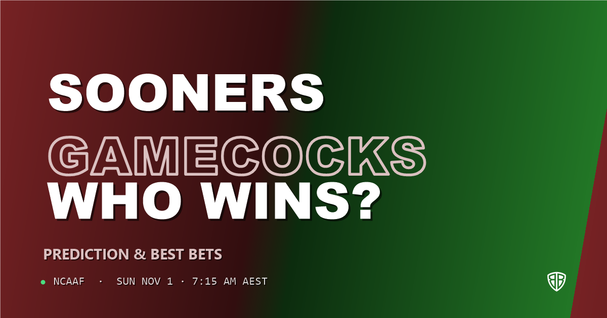 Oklahoma Sooners vs South Carolina Gamecocks Prediction & Picks, October 31, 2026