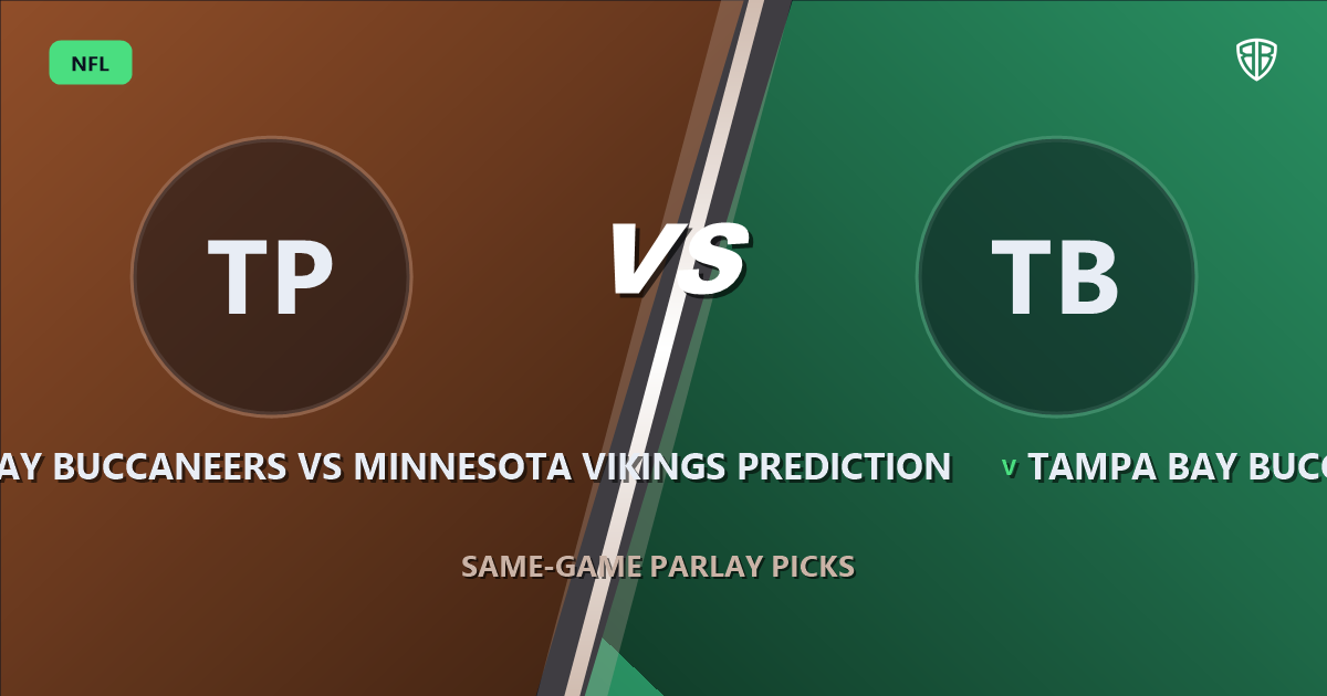 Tampa Bay Buccaneers vs Minnesota Vikings Prediction & Same Game Parlay Picks: Expert Analysis