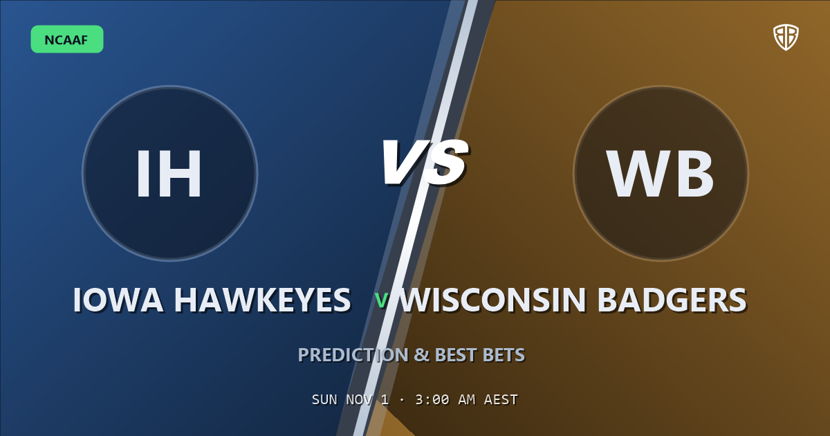 Iowa Hawkeyes vs Wisconsin Badgers Prediction & Picks, October 31, 2026