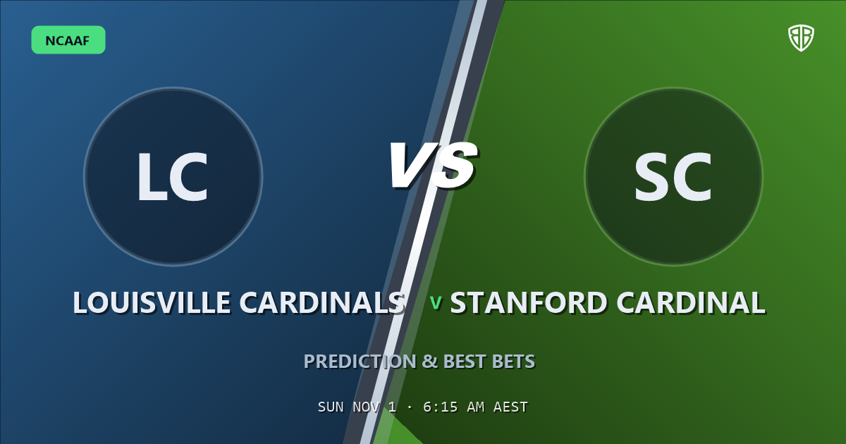 Louisville Cardinals vs Stanford Cardinal Prediction & Picks, October 31, 2026