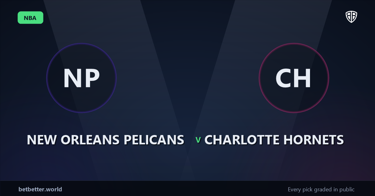 New Orleans Pelicans vs Charlotte Hornets Prediction & Same Game Parlay picks Key Insights: Analytics Breakdown