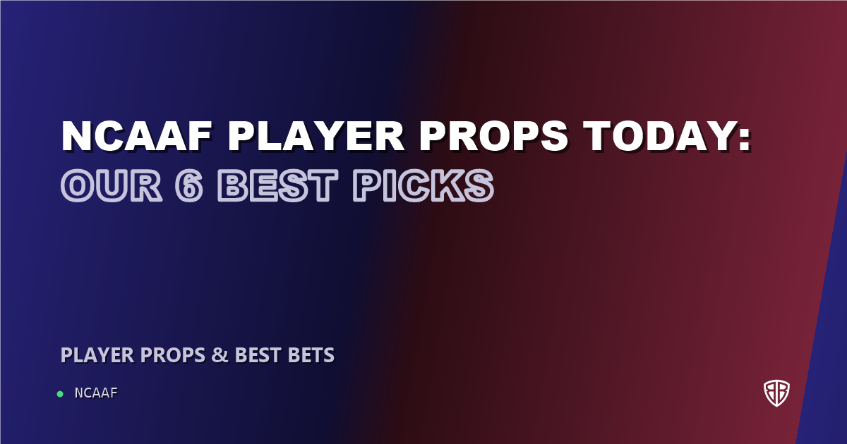 NCAAF player props today: our 6 best picks (October 26, 2026)