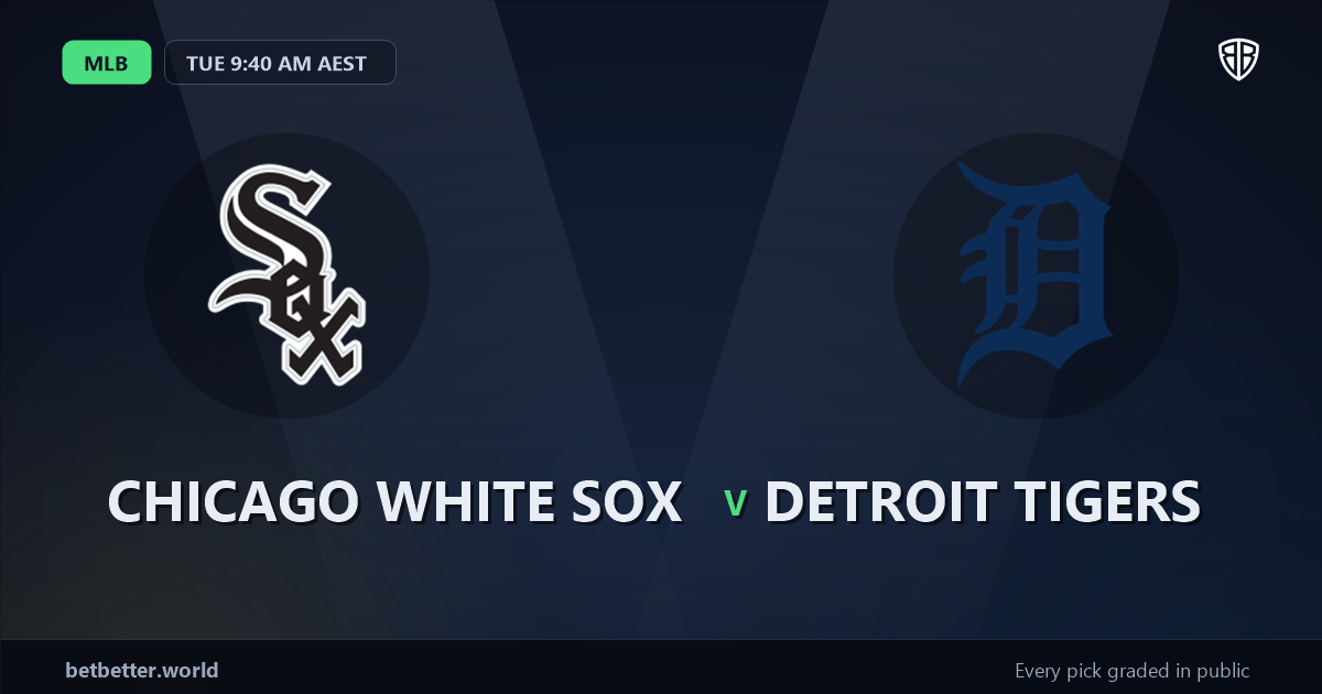 Chicago White Sox vs Detroit Tigers Prediction & Picks: Odds Analysis & Top Props