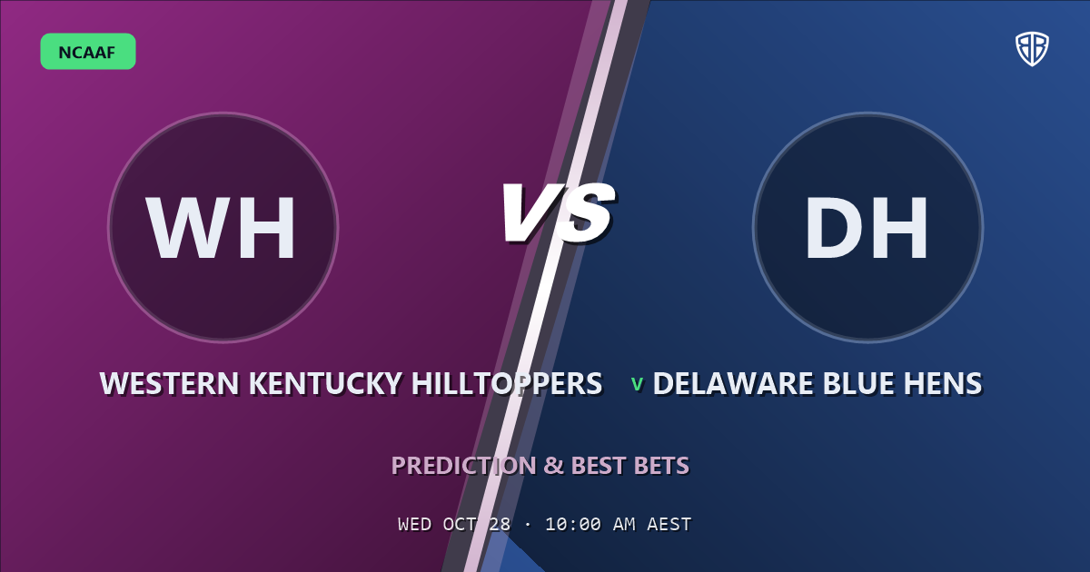 Western Kentucky Hilltoppers vs Delaware Blue Hens Prediction & Picks, October 27, 2026