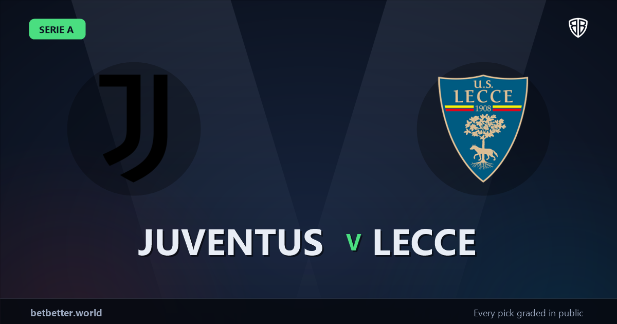 Juventus vs Lecce Prediction & Same Game Parlay picks Top SGP: Smart Betting Angles