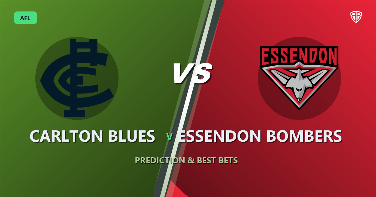 Carlton Blues vs Essendon Bombers Prediction & Picks (Patrick Cripps Key Factor): Stat-Based Insights