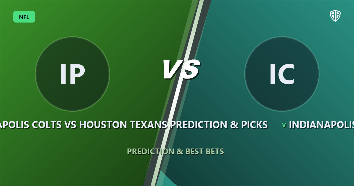 Indianapolis Colts vs Houston Texans Prediction & Picks (Daniel Jones Impact): Full Breakdown