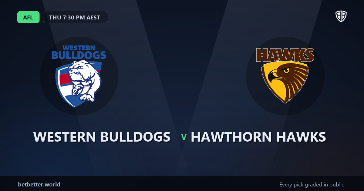 Western Bulldogs vs Hawthorn Hawks Prediction & Same Game Multi picks Key Insights: High-Value Opportunity