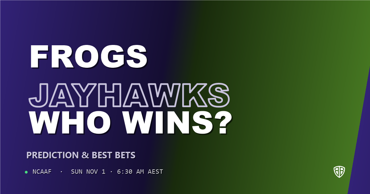 TCU Horned Frogs vs Kansas Jayhawks Prediction & Picks, October 31, 2026