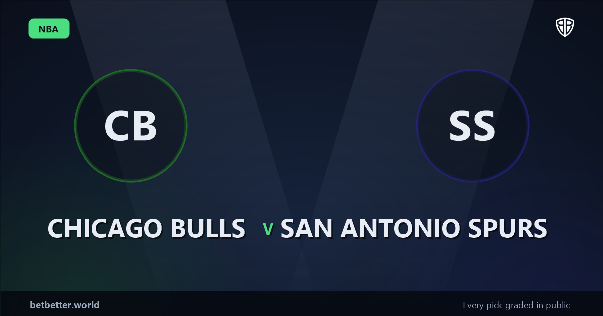 Chicago Bulls vs San Antonio Spurs Prediction & Same Game Parlay picks Key Insights: Analytics Breakdown