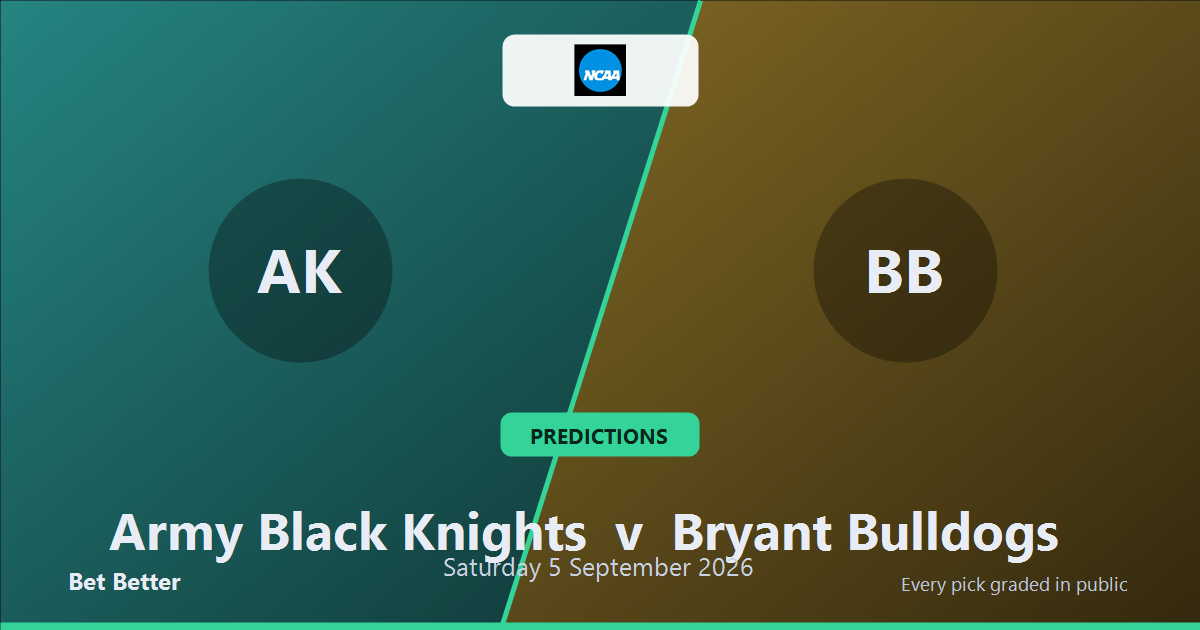 Army Black Knights vs Bryant Bulldogs Prediction & Picks: Winning Game Angles