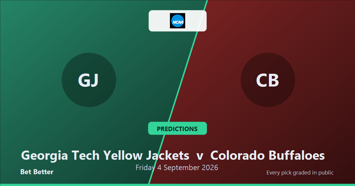 Georgia Tech Yellow Jackets vs Colorado Buffaloes Prediction & Picks: Don't Miss These Odds