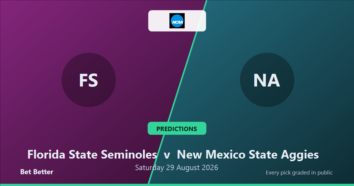 Florida State Seminoles vs New Mexico State Aggies Prediction & Picks: Don't Miss These Odds