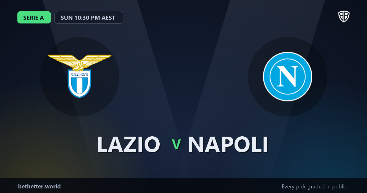 Lazio vs Napoli Prediction & Same Game Parlay picks Top SGP: Analytics Breakdown