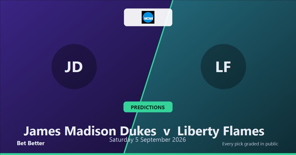 James Madison Dukes vs Liberty Flames Prediction & Picks: Don't Miss These Odds