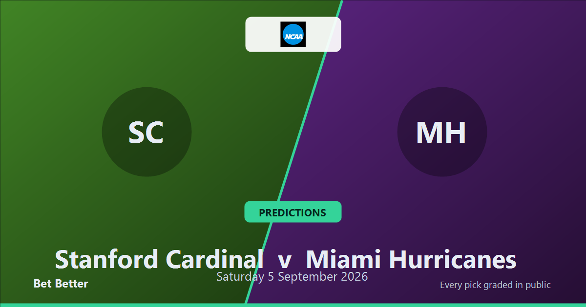Stanford Cardinal vs Miami Hurricanes Prediction & Picks: Stat-Based Insights
