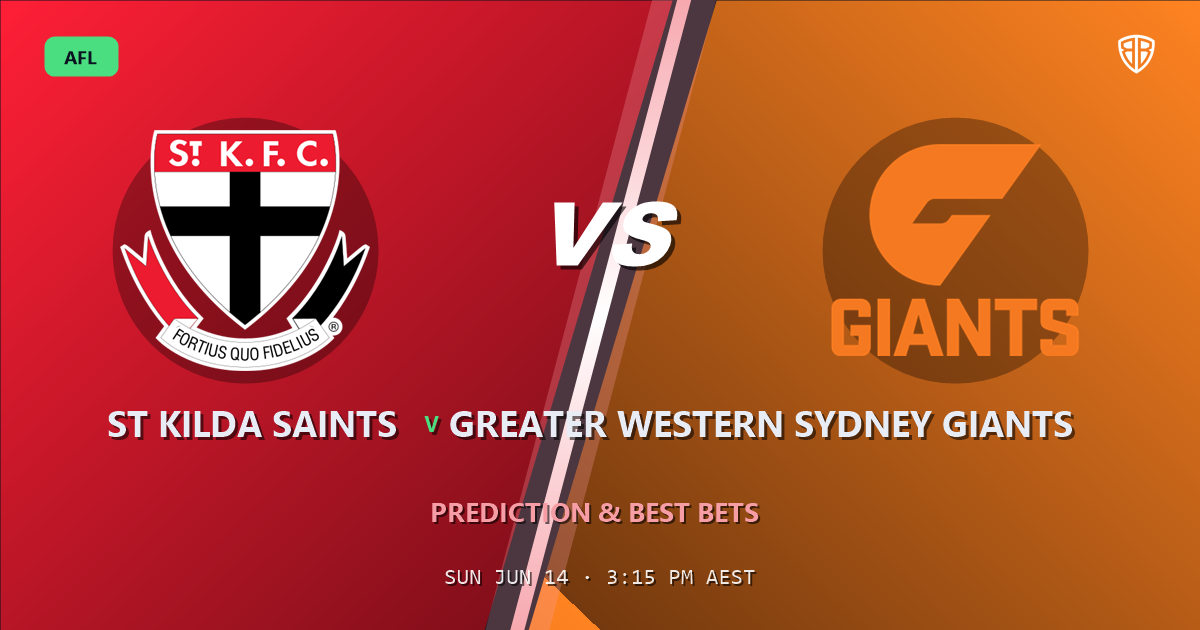 St Kilda Saints vs Greater Western Sydney Giants Prediction & Picks: Winning Game Angles