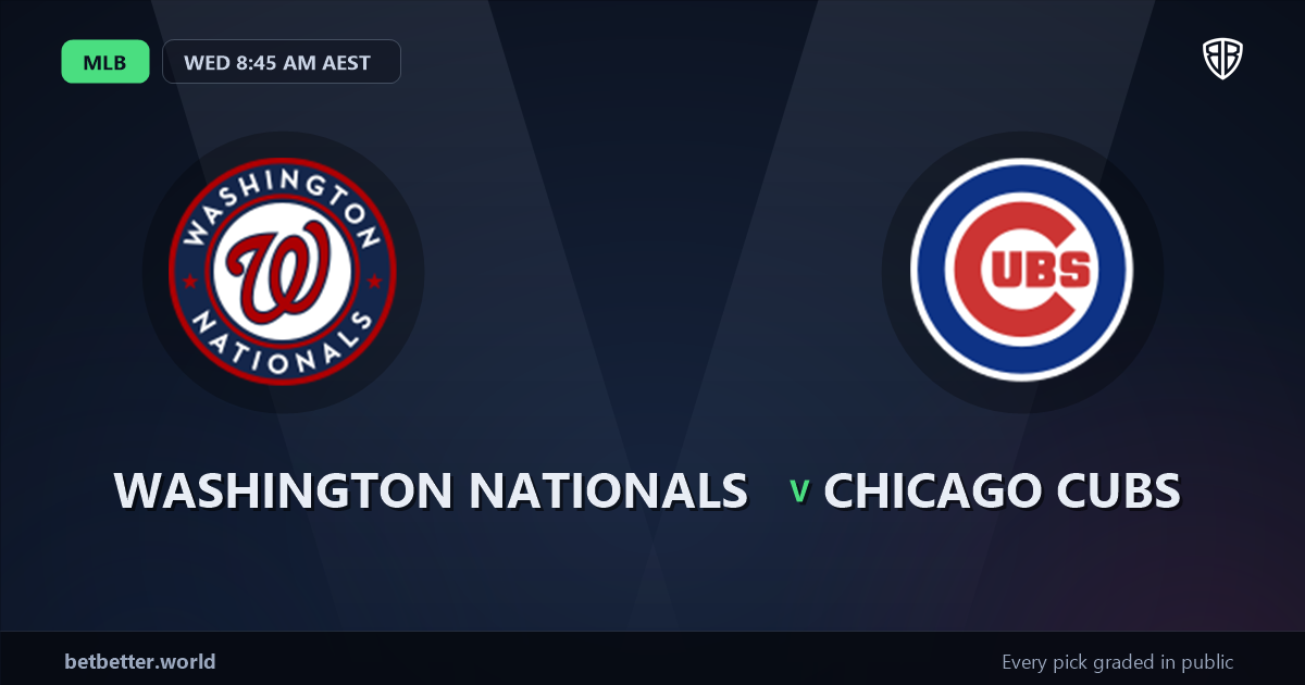Washington Nationals vs Chicago Cubs Prediction & Same Game Parlay picks Top SGP: Don't Miss These MLB Odds